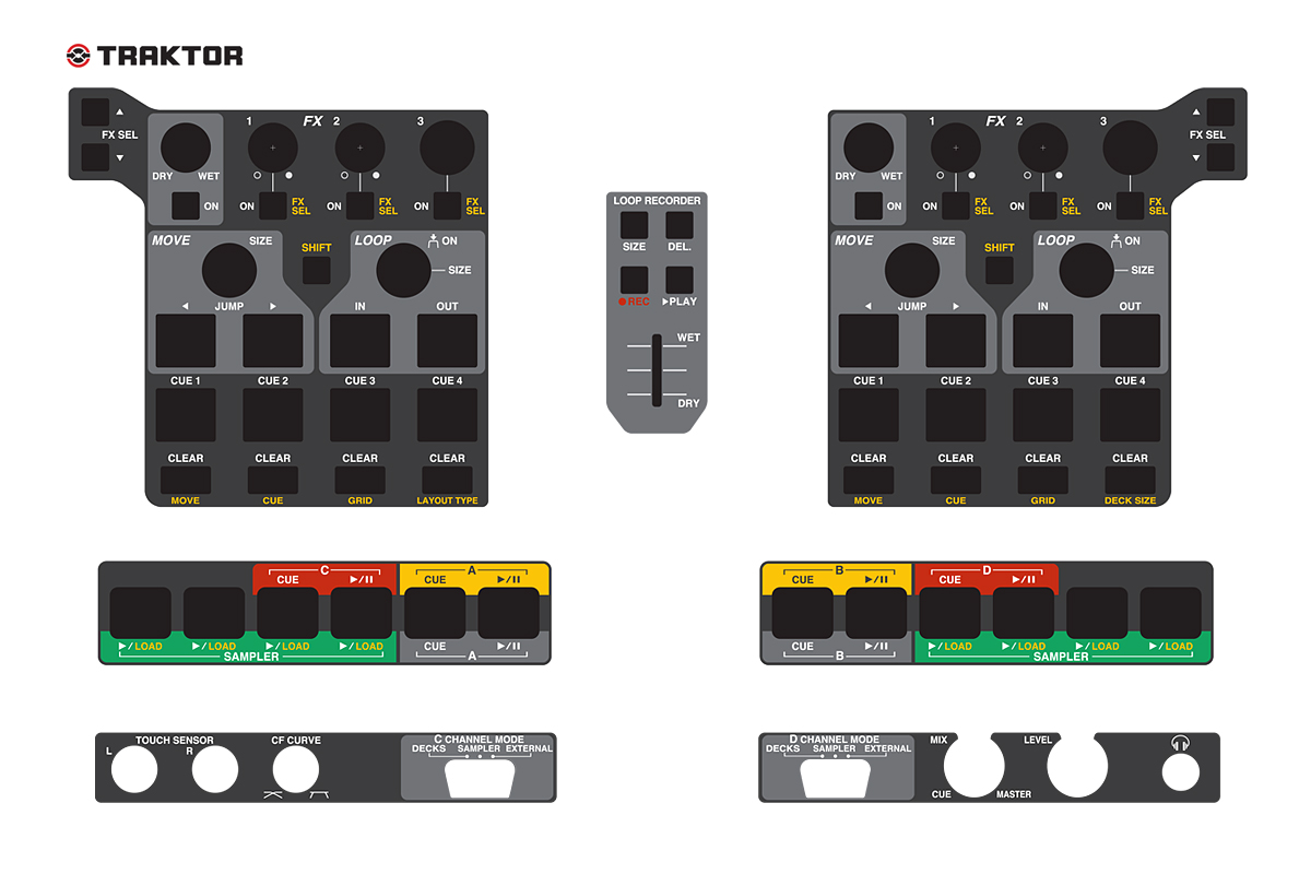 E-shop » Spare parts for controllers » Vestax VCI-400 Overlay